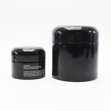 2oz 4oz black violet UV proof glass jars with black lid VJ-77S